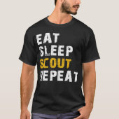 食べ偵察 Tシャツ (正面)