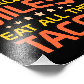 食べ全タコス・ハーフマラソンランナーランニングの値リスト フォトプリント            (角)