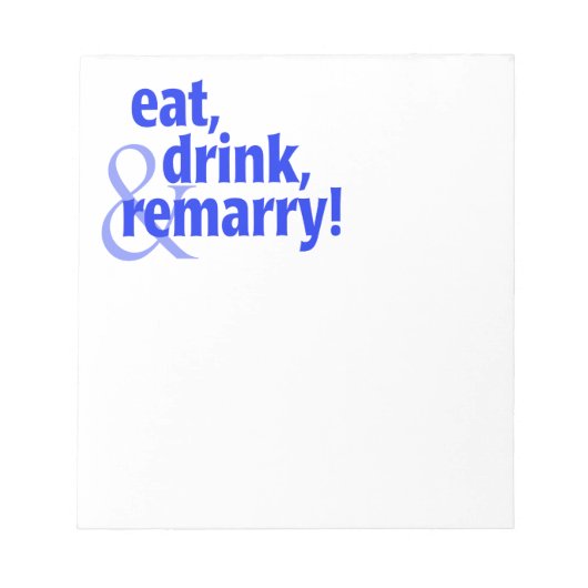 食べ再婚 ノートパッド (正面)