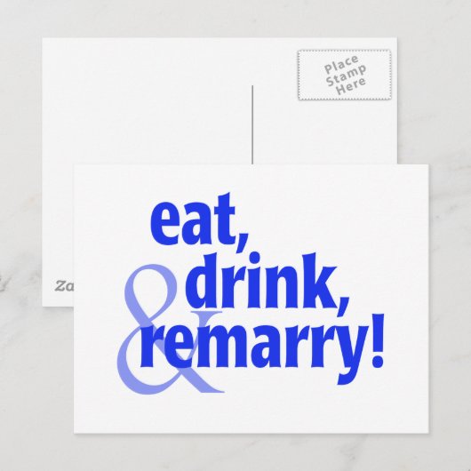 食べ再婚 ポストカード (正面/裏面)