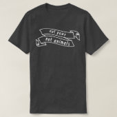 食べ動物ではない Tシャツ (デザイン正面)