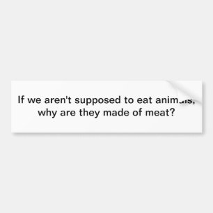 食べ動物 バンパーステッカー