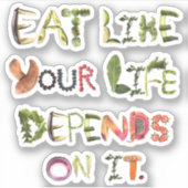 食べ命の様に シール (正面)