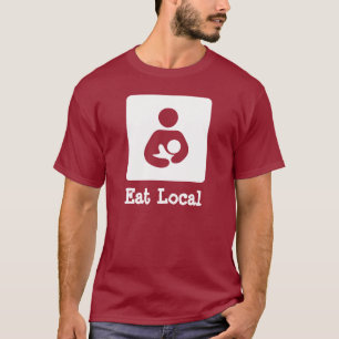食べ地域の母乳保育 Tシャツ