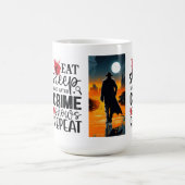 食べ寝する コーヒーマグカップ (中央)