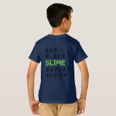 食べ寝て、ぬめり返して、グイのTシャツ Tシャツ (裏面フル)