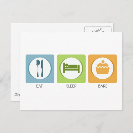 食べ寝て！ ポストカード (正面/裏面)