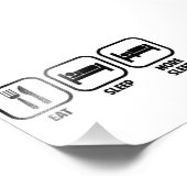 食べ寝る フォトプリント (角)