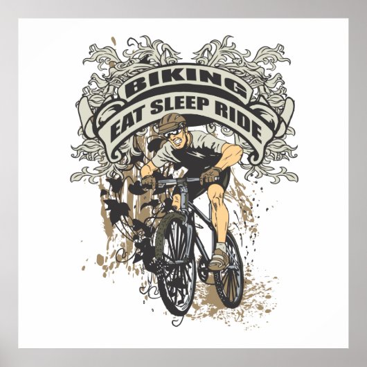 食べ寝サイクリング ポスター (正面)