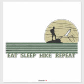 食べ寝ハイキングの繰り返し野生ハイキング シール (シート)