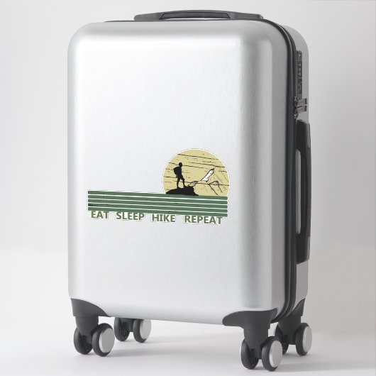 食べ寝ハイキングの繰り返し野生ハイキング シール (スーツケース)