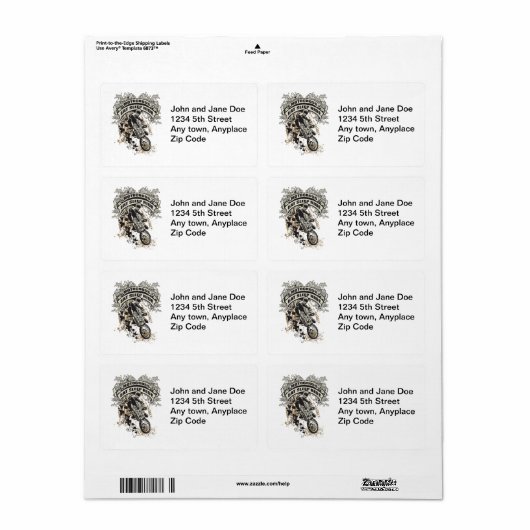 食べ寝モトクロスに ラベル (フルシート)