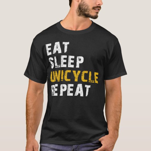 食べ寝一輪車 Tシャツ (正面)