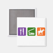 食べ寝乗馬 マグネット (正面/裏面)