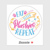 食べ寝具のリピートおもしろいカラフル|かわいい シール (シート)