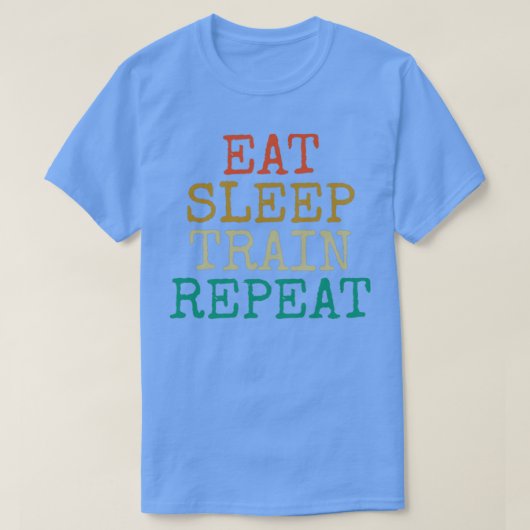 食べ寝列車リピート2 Tシャツ (デザイン正面)