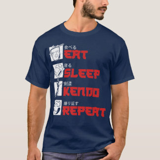 食べ寝剣道日本の士侍ジャパンマール Tシャツ