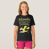 食べ寝声援アパパーソナライズされたレル Tシャツ (正面フル)