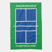 食べ寝漬けおもしろいボール キッチンタオル (縦)