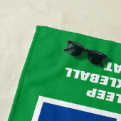 食べ寝漬けおもしろいボール ビーチタオル (インサイチュ)