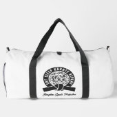 食べ寝空手リピーター「規律=完璧」 ダッフルバッグ (裏面)