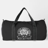 食べ寝空手リピート – 規律=完璧 ダッフルバッグ (裏面)