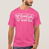 食べ寝車 Tシャツ (正面)