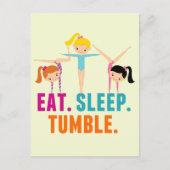 食べ寝転がり体操 ポストカード (正面)