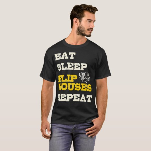 食べ寝返り家のエテおもしろいート Tシャツ (正面フル)