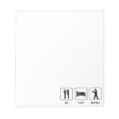 食べ寝野球メモ帳 ノートパッド (正面)