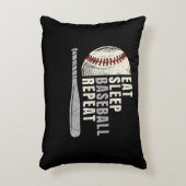 食べ寝野球中継おもしろい球選手 アクセントクッション (正面(垂直))