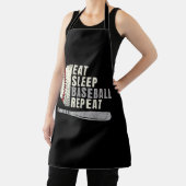 食べ寝野球中継おもしろい球選手 エプロン (インサイチュ)