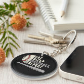 食べ寝野球中継おもしろい球選手 キーホルダー (正面右)