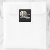 食べ寝野球中継おもしろい球選手 スクエアシール (バッグ)