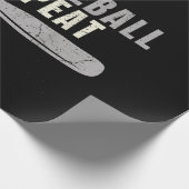 食べ寝野球中継おもしろい球選手 ラッピングペーパー (角)