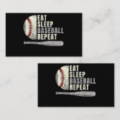 食べ寝野球中継おもしろい球選手 名刺 (正面/裏面)
