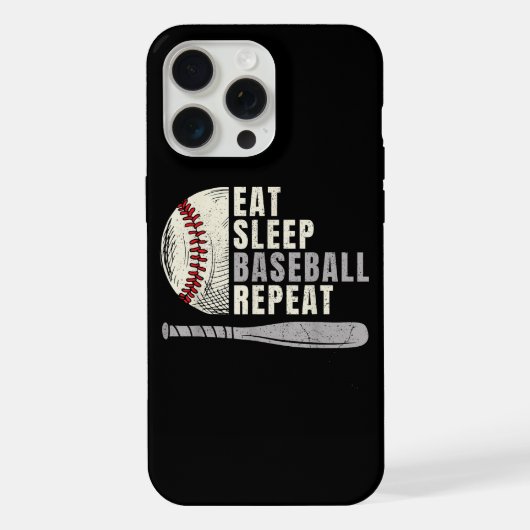 食べ寝野球中継おもしろい球選手 iPhoneケース (裏面)
