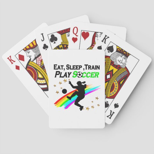 食べ寝電車のサッカー遊選手 トランプ (裏面)