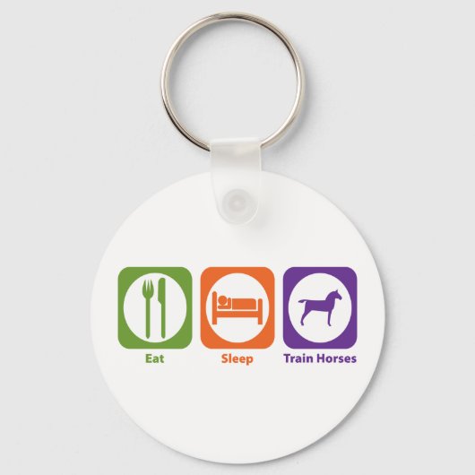 食べ寝馬 キーホルダー (正面)