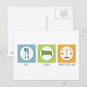 食べ寝 ポストカード (正面/裏面)