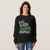 食べ庭庭のリピーターかわいいガーデニング スウェットシャツ (正面フル)