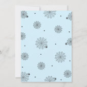 食べ怖い誕生日ハロウィンブルー 招待状 (裏面)