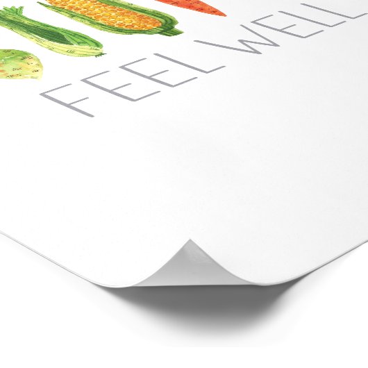 食べ感じ井戸水オーガニック色野菜 ポスター (角)