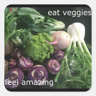 食べ感じVeggies - Amazing Sticker スクエアシール