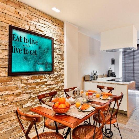 食べ感動的ライブターコイズポスター ポスター