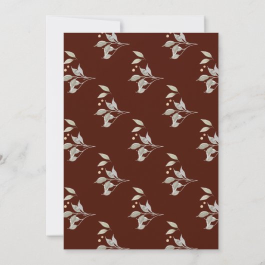 食べ感謝してい与えThanksing Dinner 招待状 (裏面)