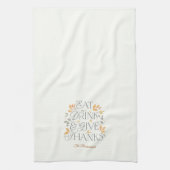食べ感謝してい与えThanksing Kitchen Toolls キッチンタオル (縦)