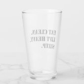 食べ掃除。重いリフト。眠れ。 タンブラーグラス (裏面)