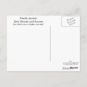 「食べ撃離れて」 ポストカード (裏面)