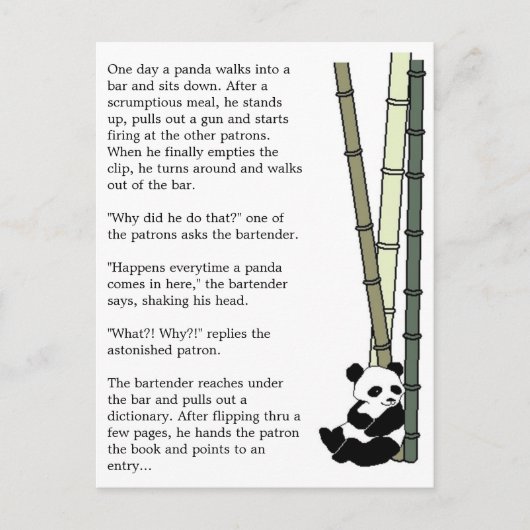 「食べ撃離れて」 ポストカード (正面)